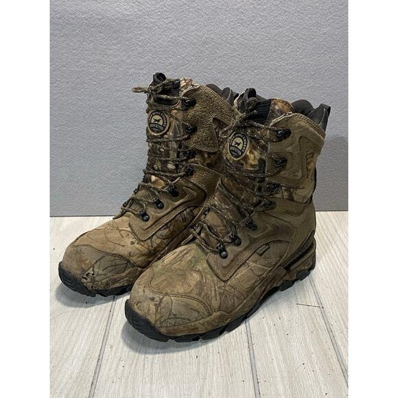 Red Wing Irish Setter Camo Boots Deer Tracker Hunting 4837 Men's US 10 D EU 43 - Picture 1 of 16